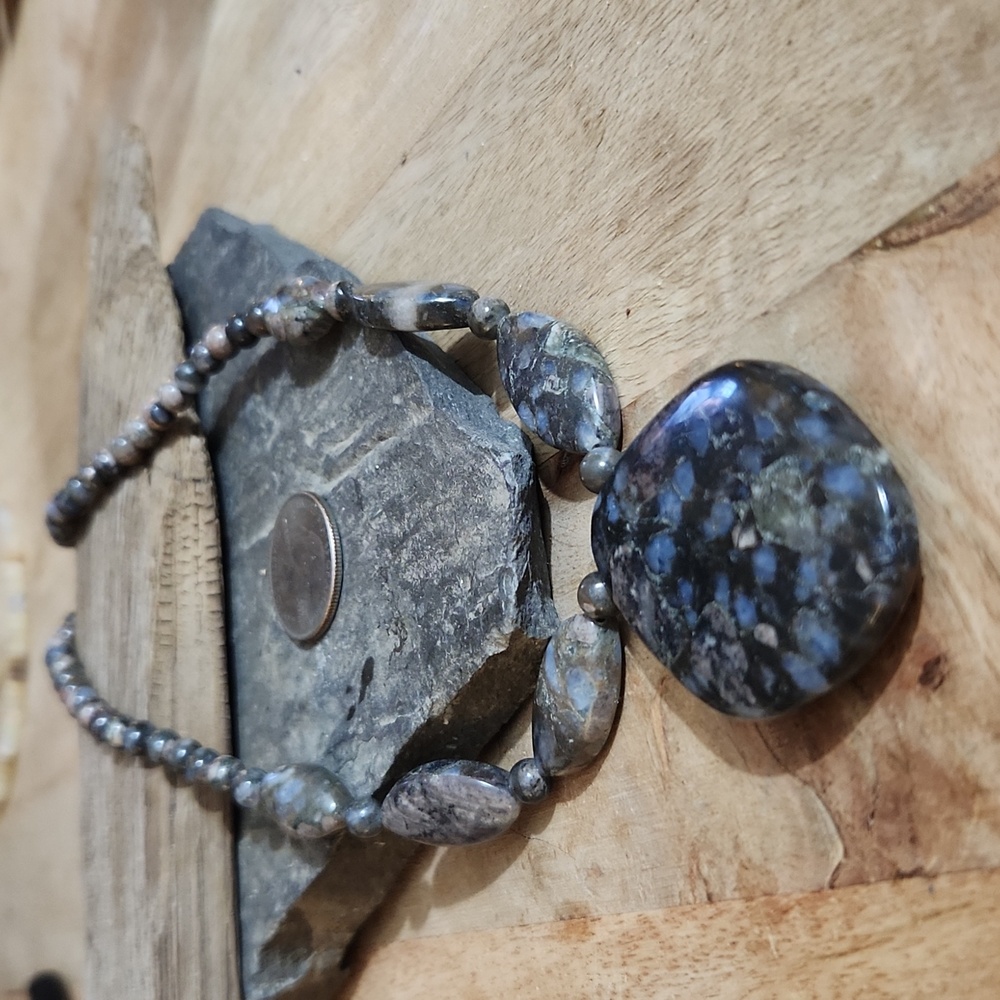 Jay King Blue Sparkle Stone and Sterling Silver NWOT